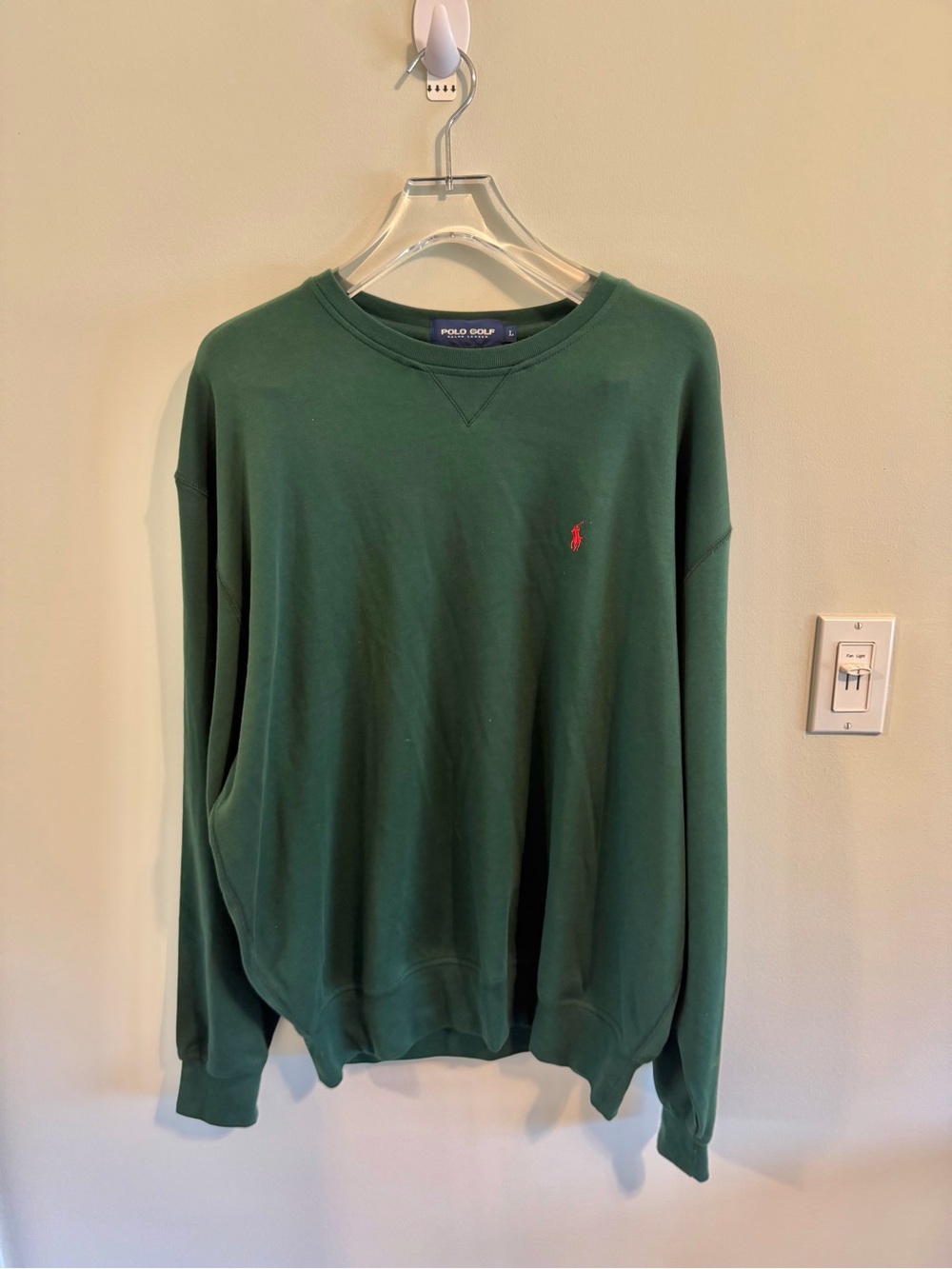 Polo Golf Ralph Lauren Green Crewneck Sweatshirt Men’s L